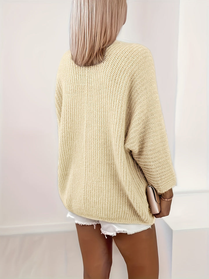 Cardigan Donna con Apertura Frontale Rilassato – Stile Avvolgente