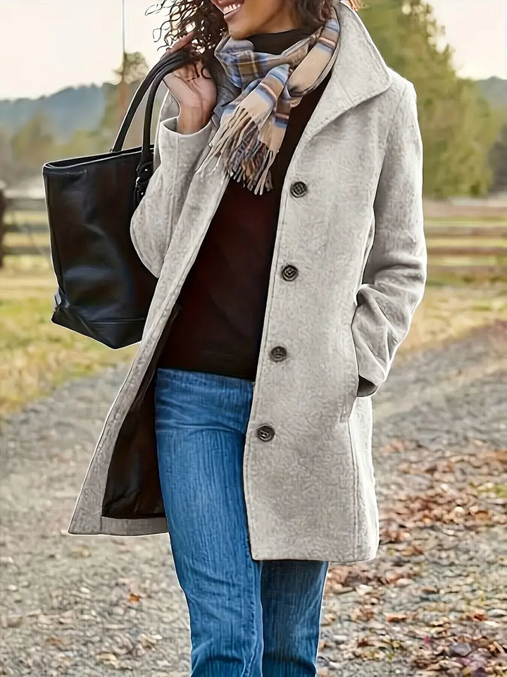 Harper - Cappotto in lana medio-lungo