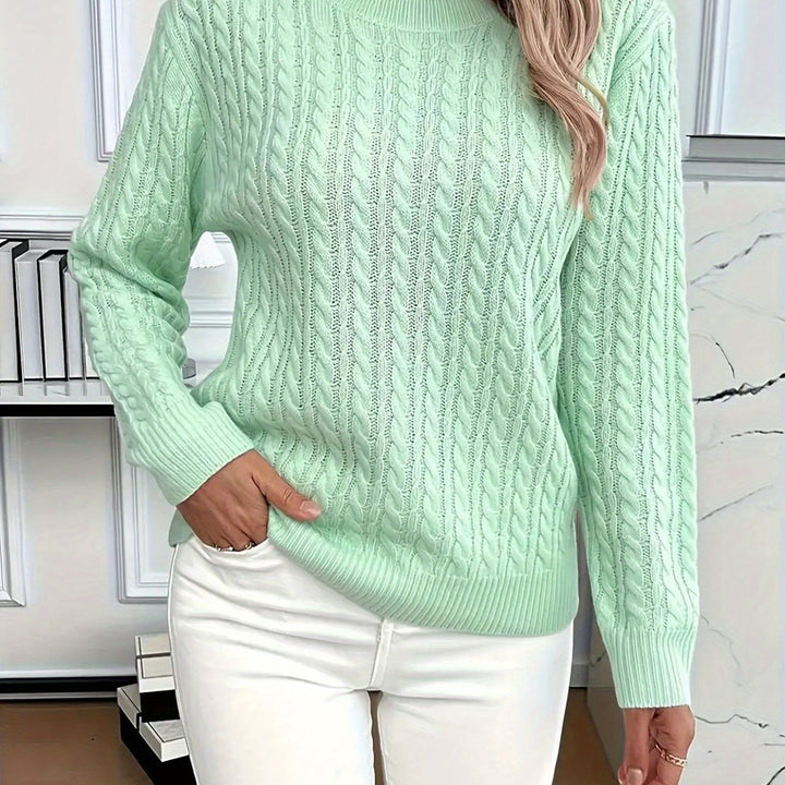 MAGLIONE A COLLO TONDO COZY PER DONNE
