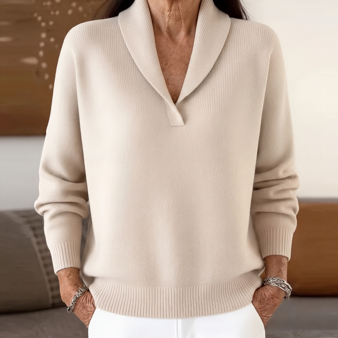 BELLUCCI MILANO | MAGLIONE AMPIO A COLLO A V PER DONNE