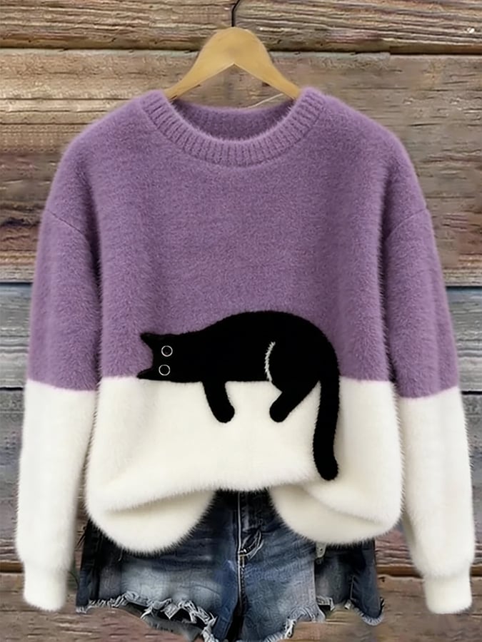 PCP | Pull Oversize Elegante con Gatto Armelle