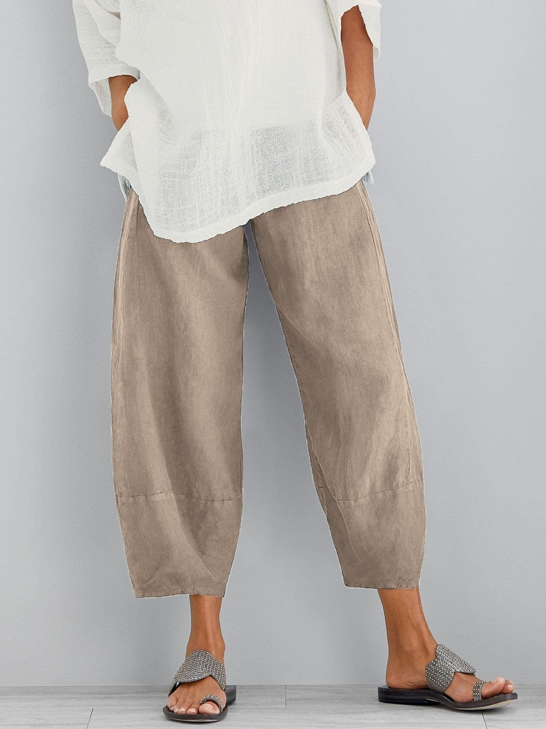 BELLUCCI MILANO | PANTALONI CROP IN COTONE PER DONNE