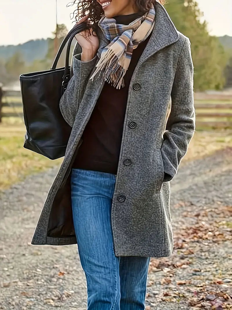 Harper - Cappotto in lana medio-lungo