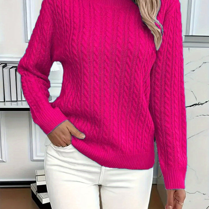 MAGLIONE A COLLO TONDO COZY PER DONNE