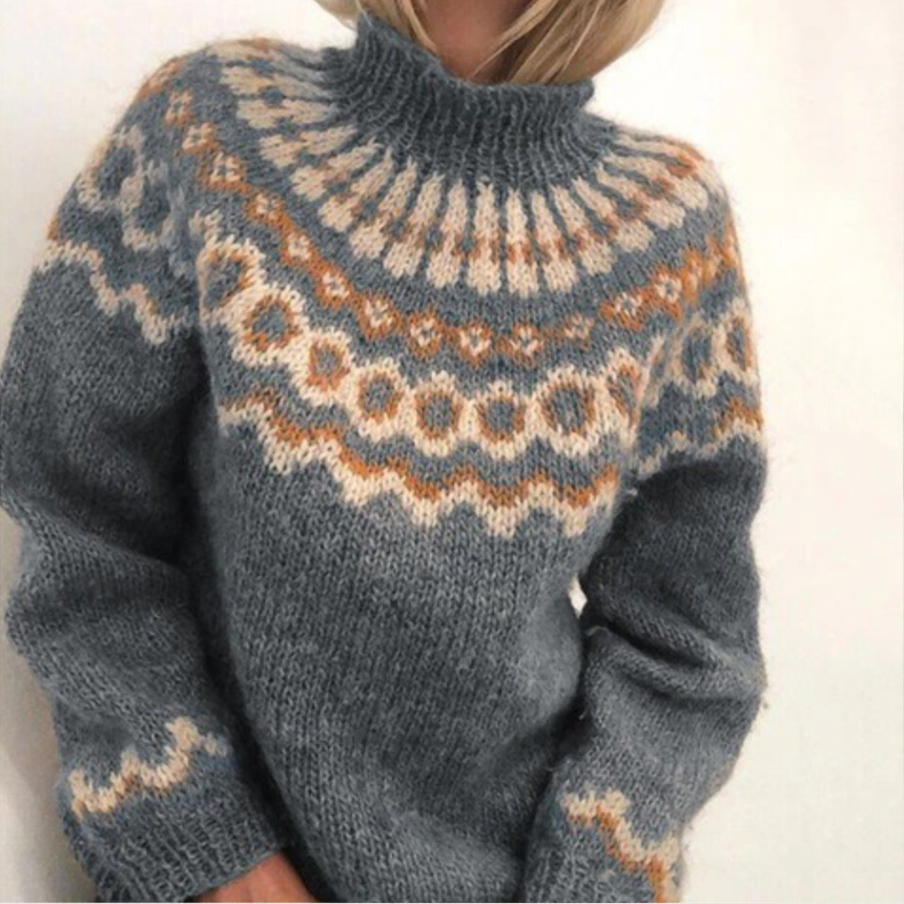 MAGLIONE CON COLLO ALTO PER DONNE