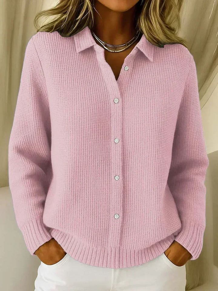 Camille | Giacca in maglia testurizzata con bottoni