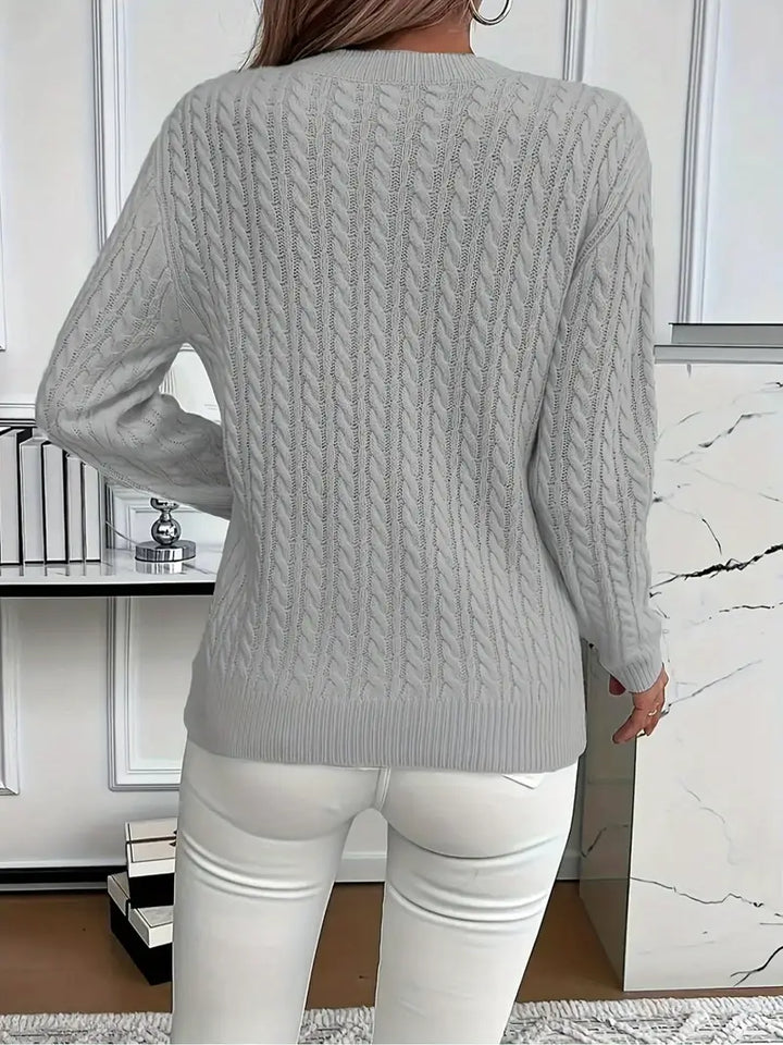 MAGLIONE A COLLO TONDO COZY PER DONNE