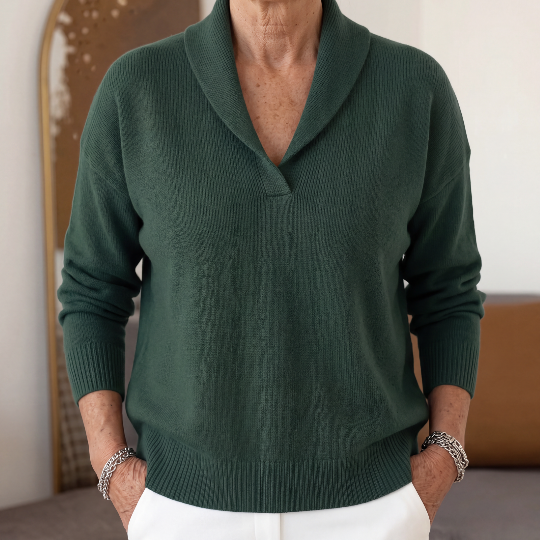 BELLUCCI MILANO | MAGLIONE AMPIO A COLLO A V PER DONNE