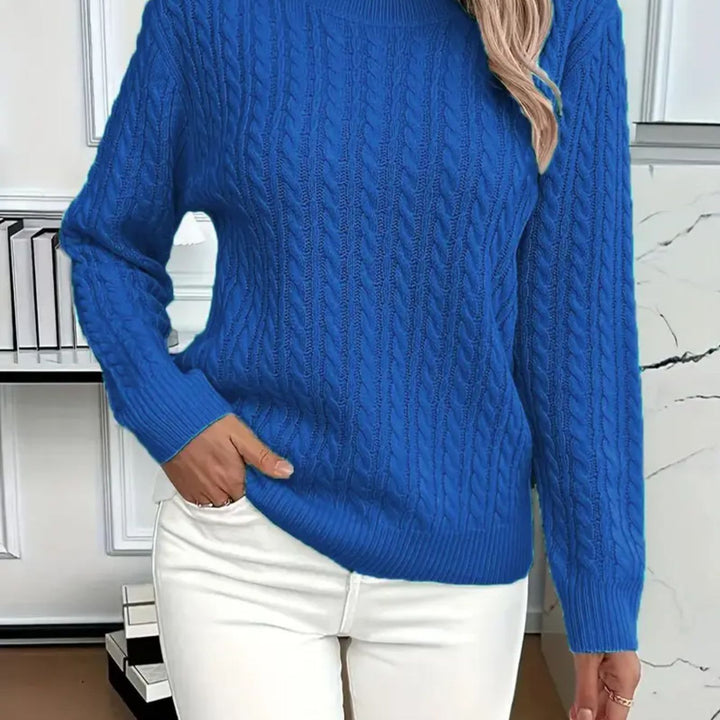 MAGLIONE A COLLO TONDO COZY PER DONNE