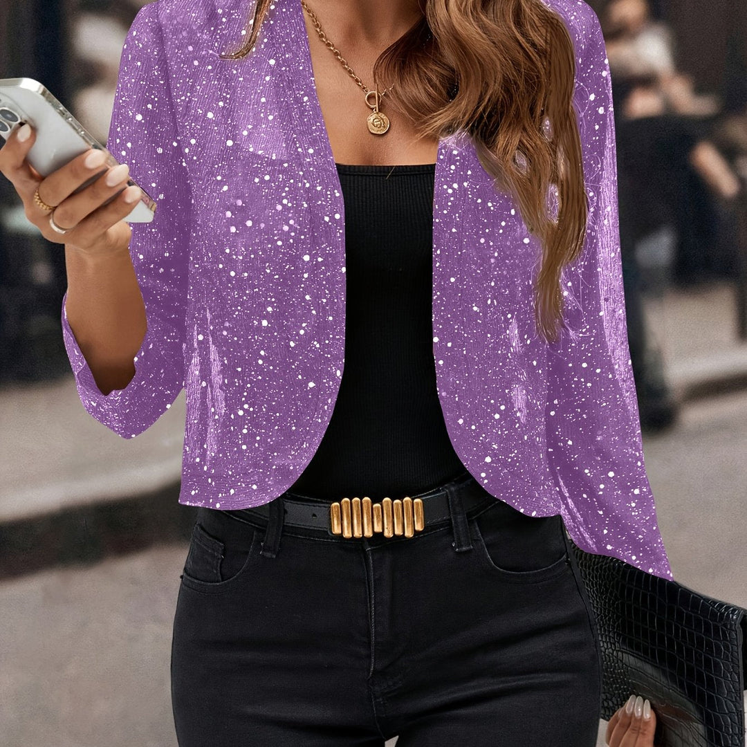 GIACCA CORTA CON PAILLETTES PER DONNE
