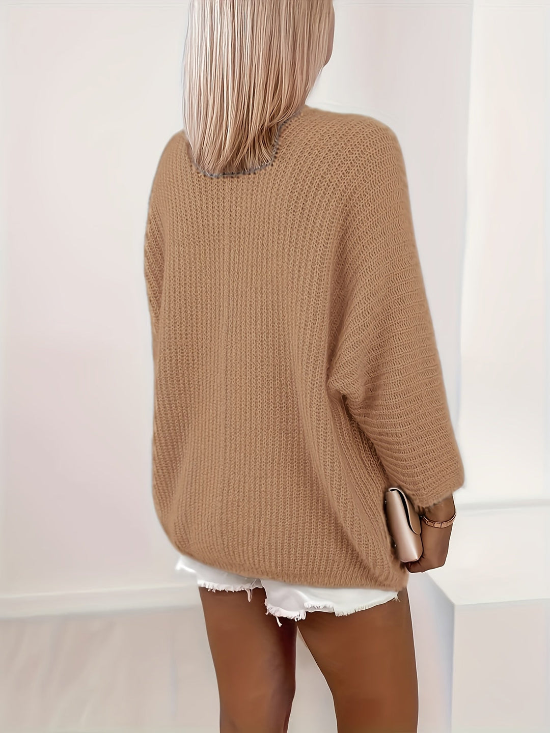 Cardigan Donna con Apertura Frontale Rilassato – Stile Avvolgente