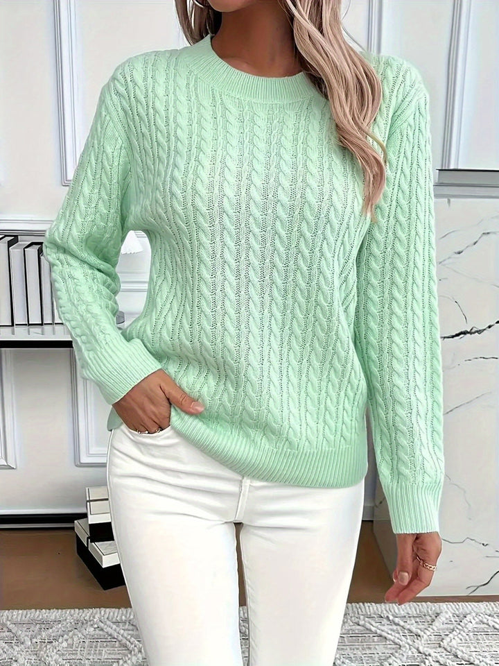 MAGLIONE A COLLO TONDO COZY PER DONNE