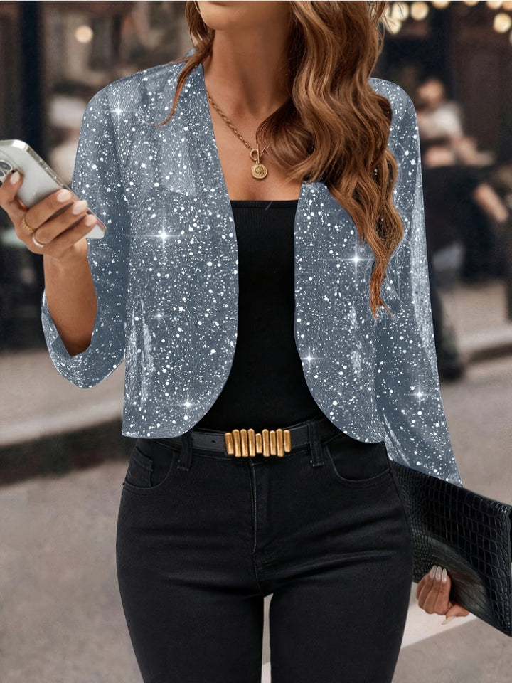 GIACCA CORTA CON PAILLETTES PER DONNE
