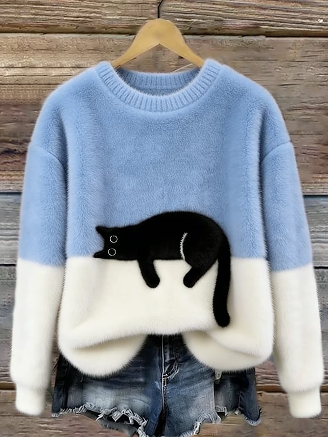 PCP | Pull Oversize Elegante con Gatto Armelle