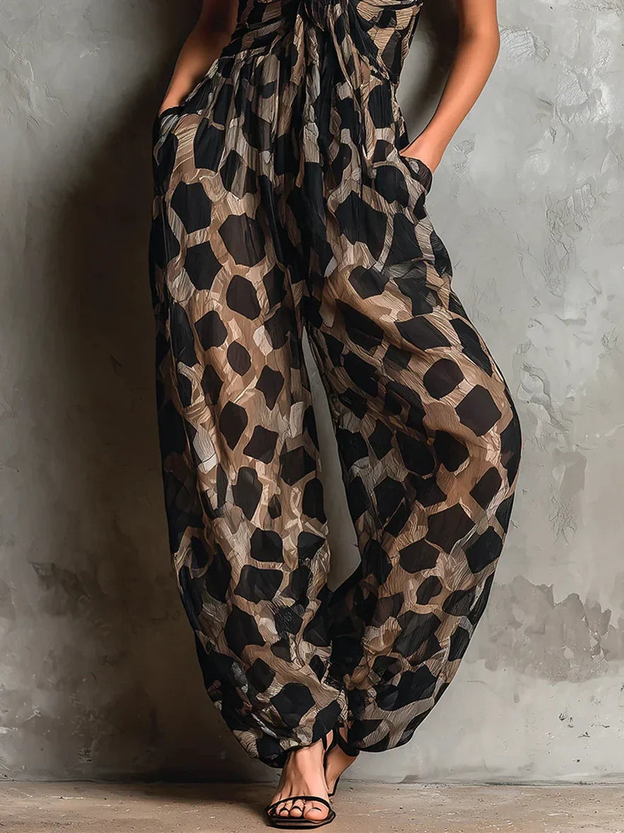Combinaison Constance Stampa Leopardo