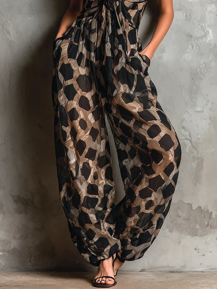 Combinaison Constance Stampa Leopardo