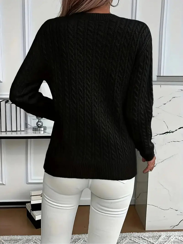 MAGLIONE A COLLO TONDO COZY PER DONNE