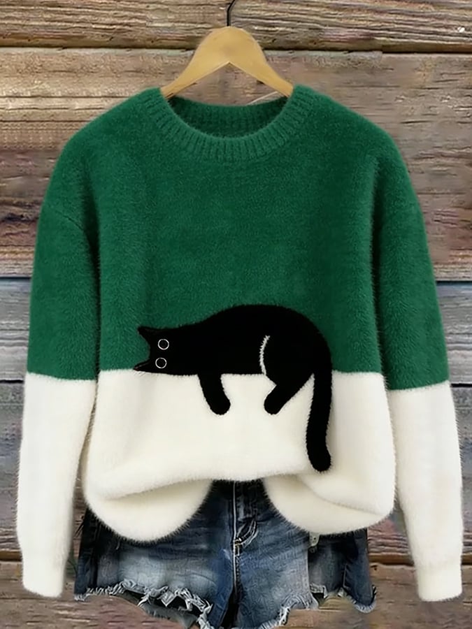 PCP | Pull Oversize Elegante con Gatto Armelle