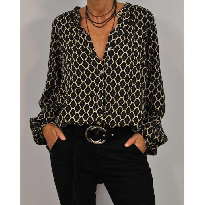 Zara - Blusa Casual con Collo a V