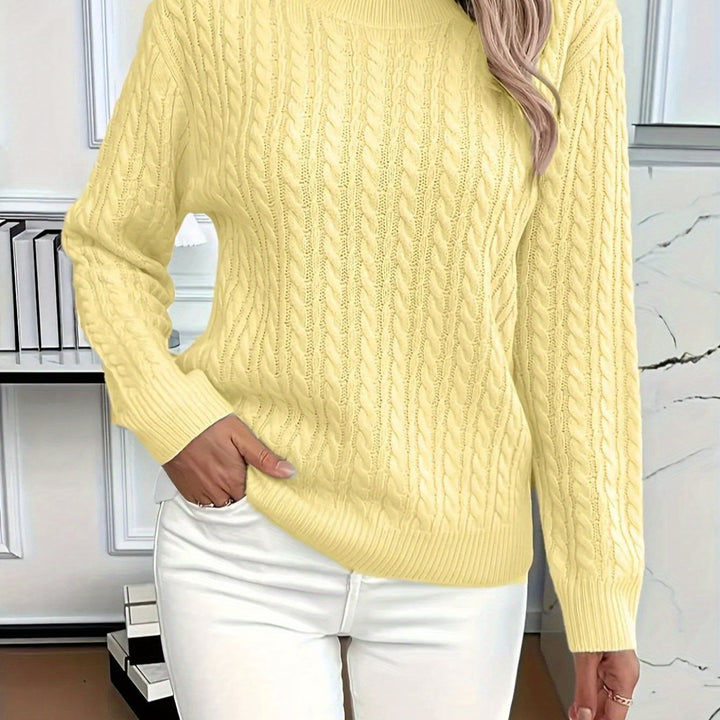 MAGLIONE A COLLO TONDO COZY PER DONNE
