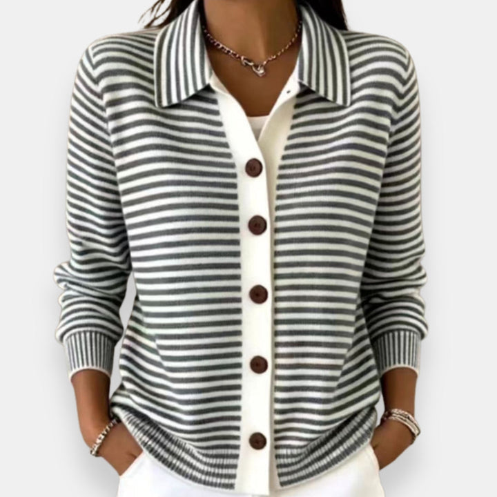 Ninetta | Cardigan a righe con bottoni