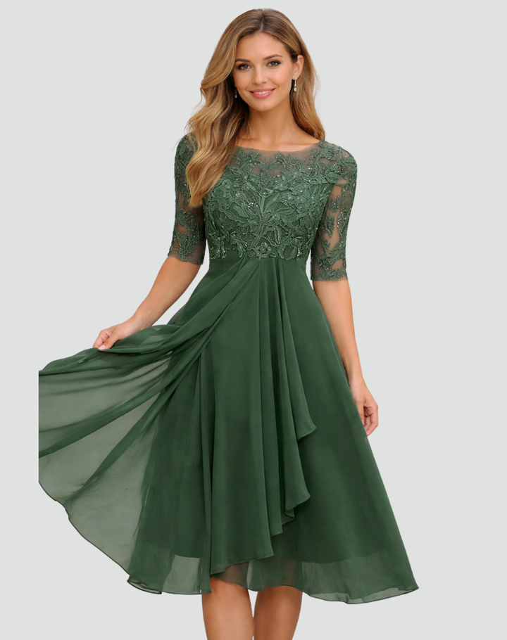 BELLUCCI MILANO | ABITO MIDI IN TULLE CON PIZZO PER DONNE