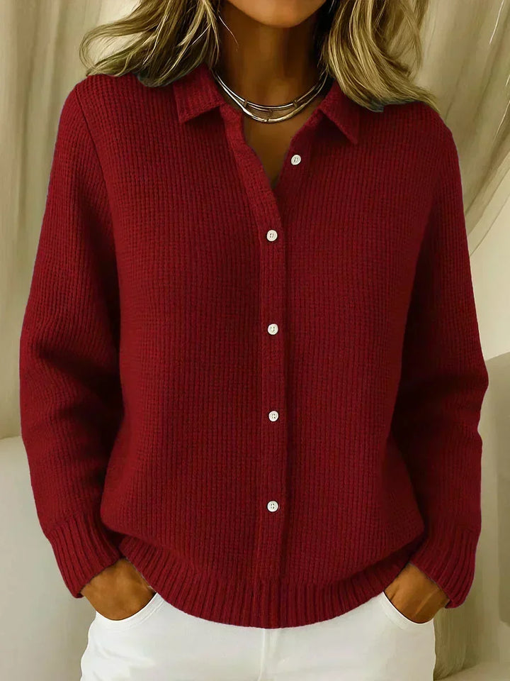 Camille | Giacca in maglia testurizzata con bottoni