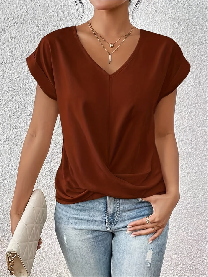 Cleo | Maglietta casual con scollo a cuore