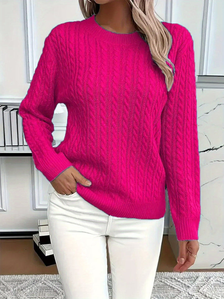 MAGLIONE A COLLO TONDO COZY PER DONNE