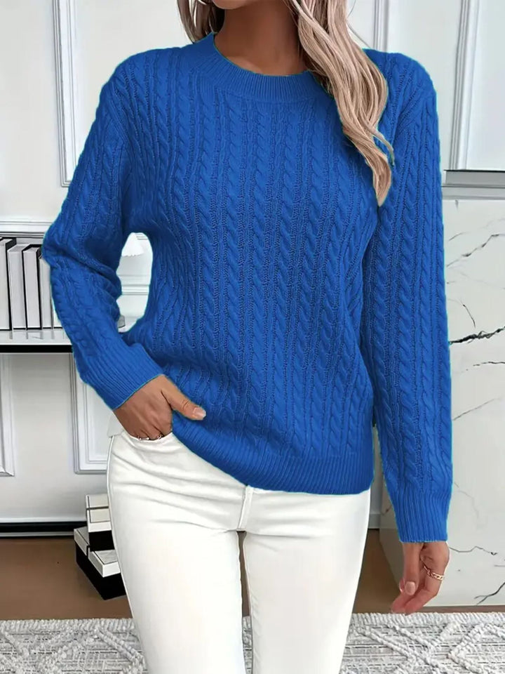 MAGLIONE A COLLO TONDO COZY PER DONNE