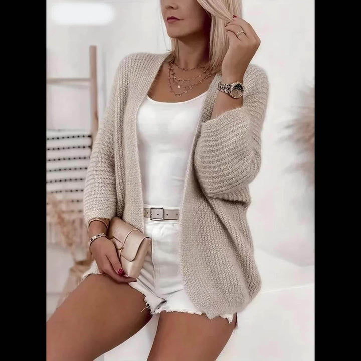 Cardigan Donna con Apertura Frontale Rilassato – Stile Avvolgente