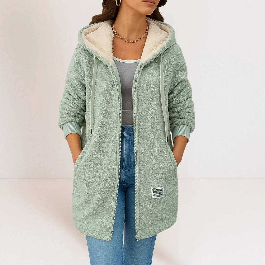 BELLUCCI MILANO | GIACCA FLEECE LUNGA CON CAPPUCCIO PER DONNE