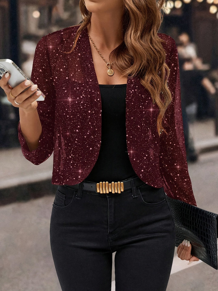 GIACCA CORTA CON PAILLETTES PER DONNE