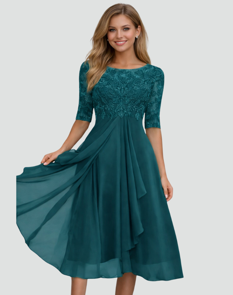 BELLUCCI MILANO | ABITO MIDI IN TULLE CON PIZZO PER DONNE