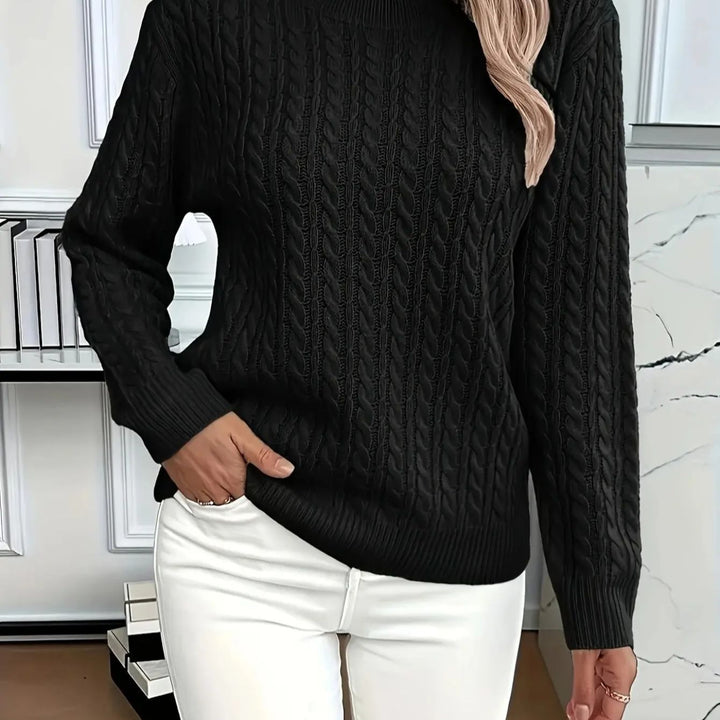 MAGLIONE A COLLO TONDO COZY PER DONNE