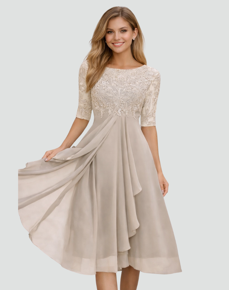 BELLUCCI MILANO | ABITO MIDI IN TULLE CON PIZZO PER DONNE
