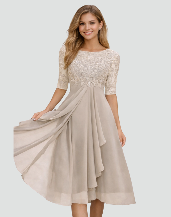 BELLUCCI MILANO | ABITO MIDI IN TULLE CON PIZZO PER DONNE