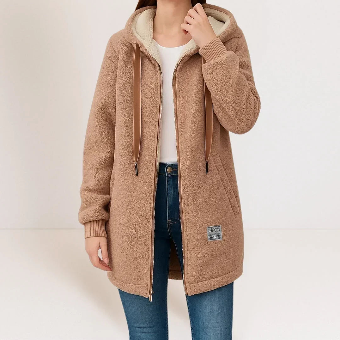 BELLUCCI MILANO | GIACCA FLEECE LUNGA CON CAPPUCCIO PER DONNE