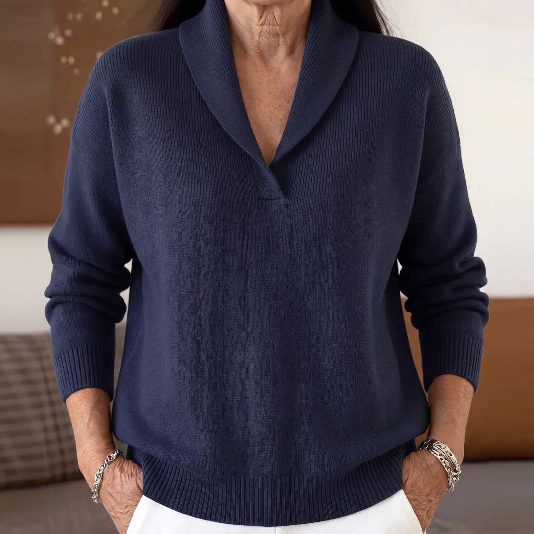 BELLUCCI MILANO | MAGLIONE AMPIO A COLLO A V PER DONNE