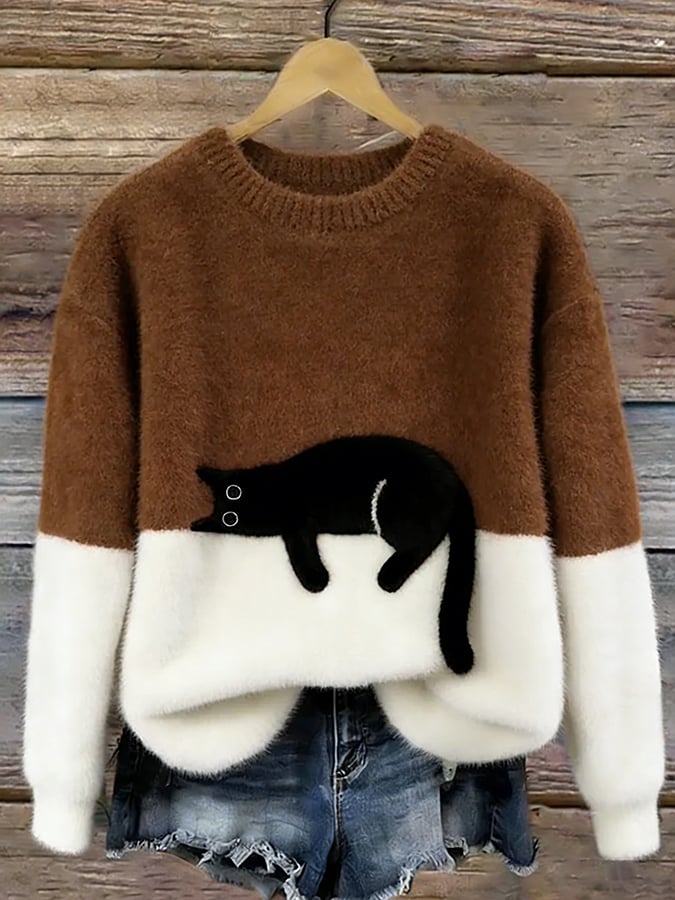 PCP | Pull Oversize Elegante con Gatto Armelle