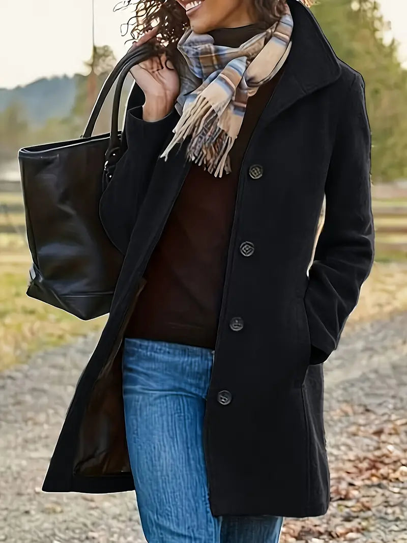 Harper - Cappotto in lana medio-lungo