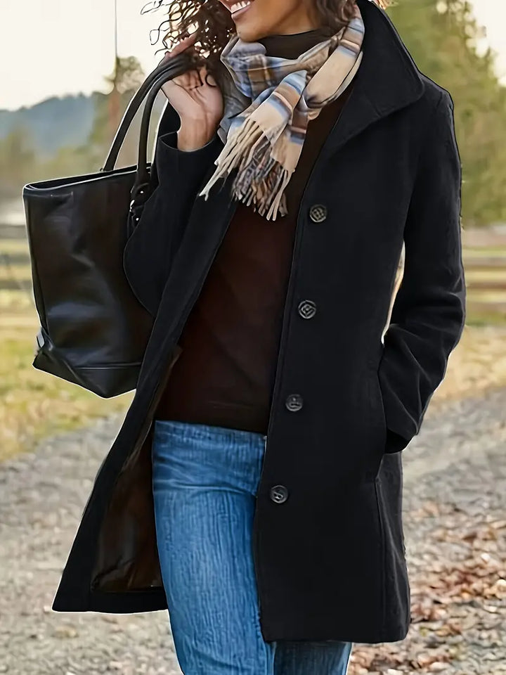 Harper - Cappotto in lana medio-lungo