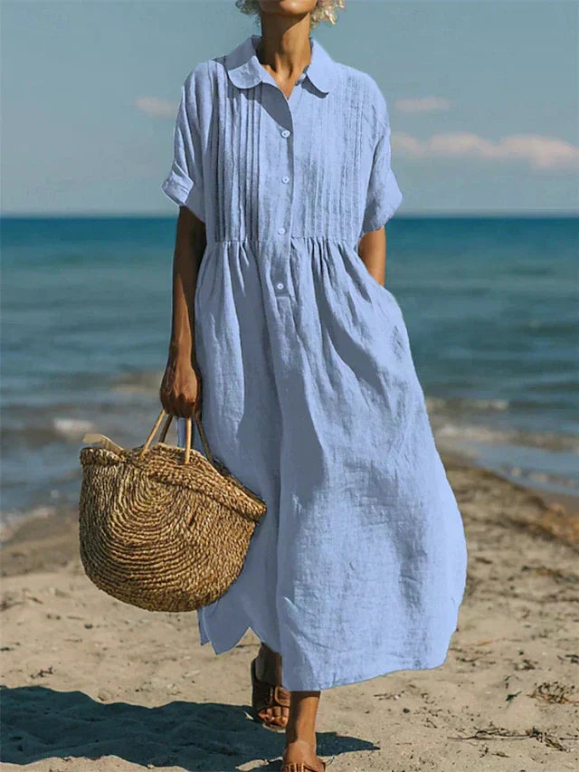 Bianca | Abito Lungo Elegante in Lino