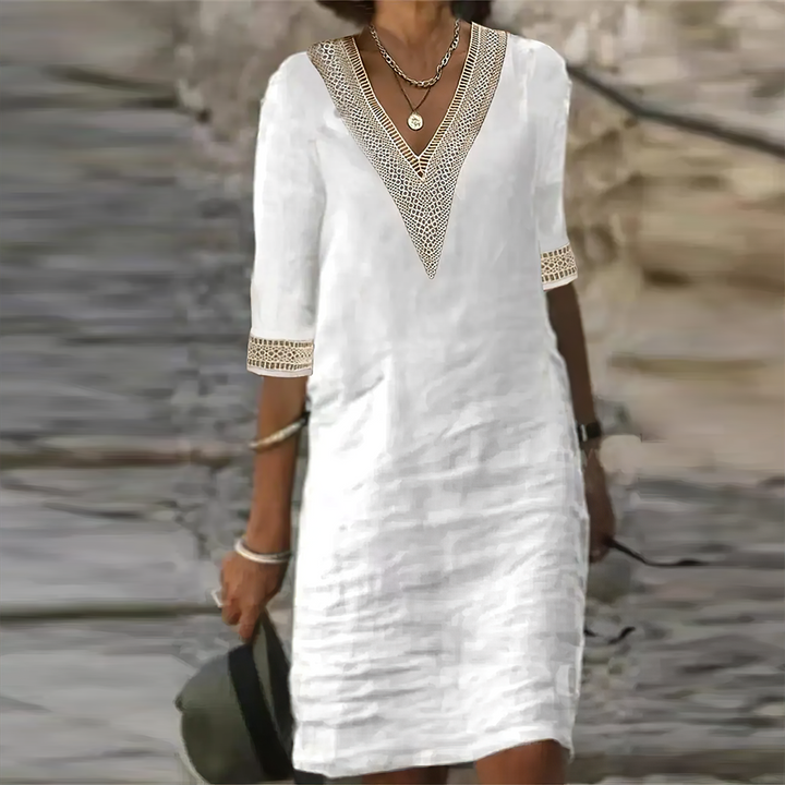 Clara | Abito Estivo Donna in Cotone-Lino – Casual e Chic