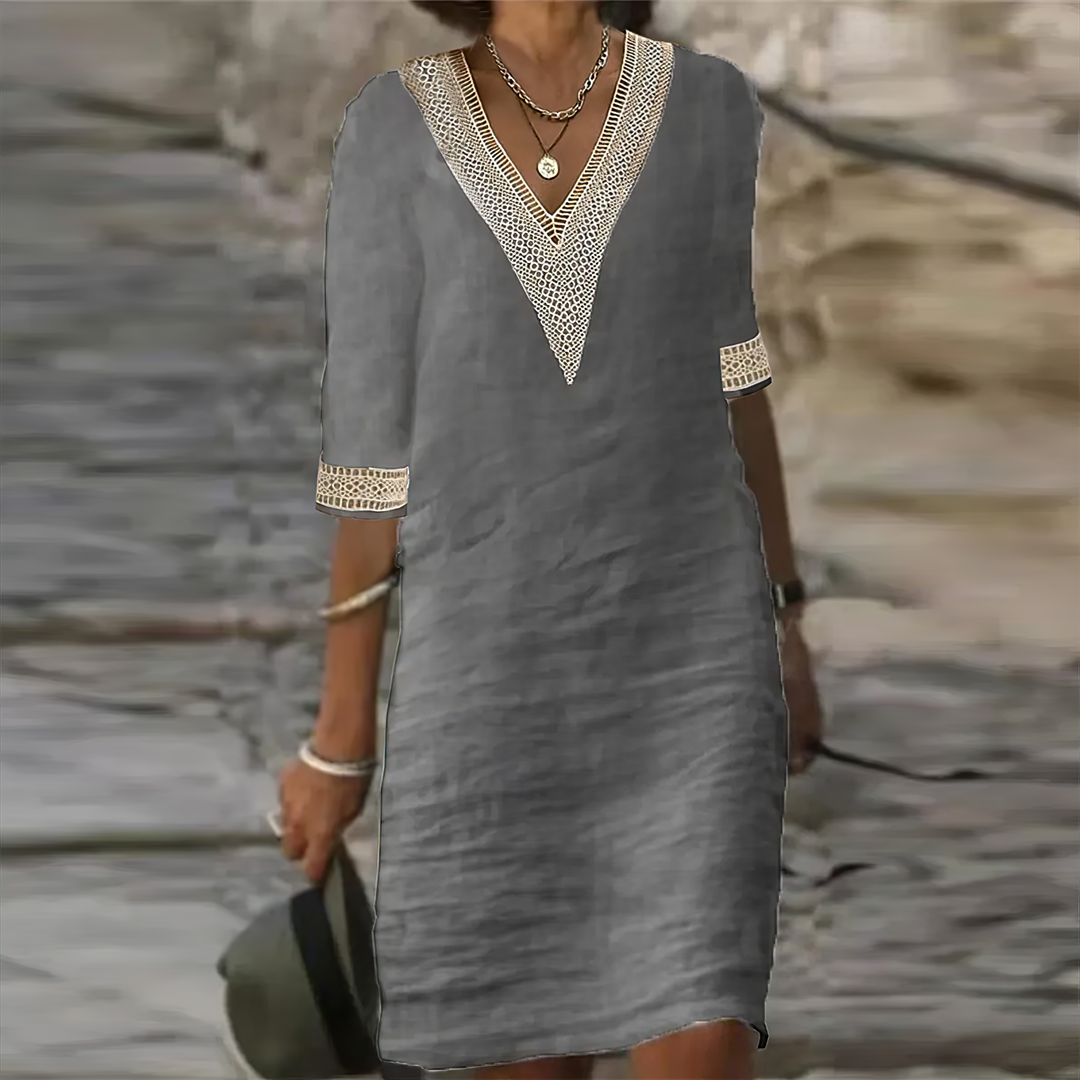 Clara | Abito Estivo Donna in Cotone-Lino – Casual e Chic