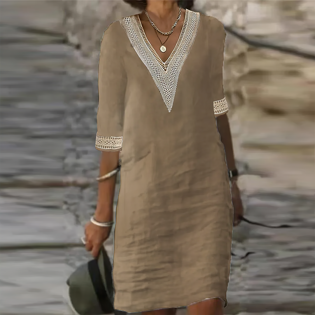 Clara | Abito Estivo Donna in Cotone-Lino – Casual e Chic
