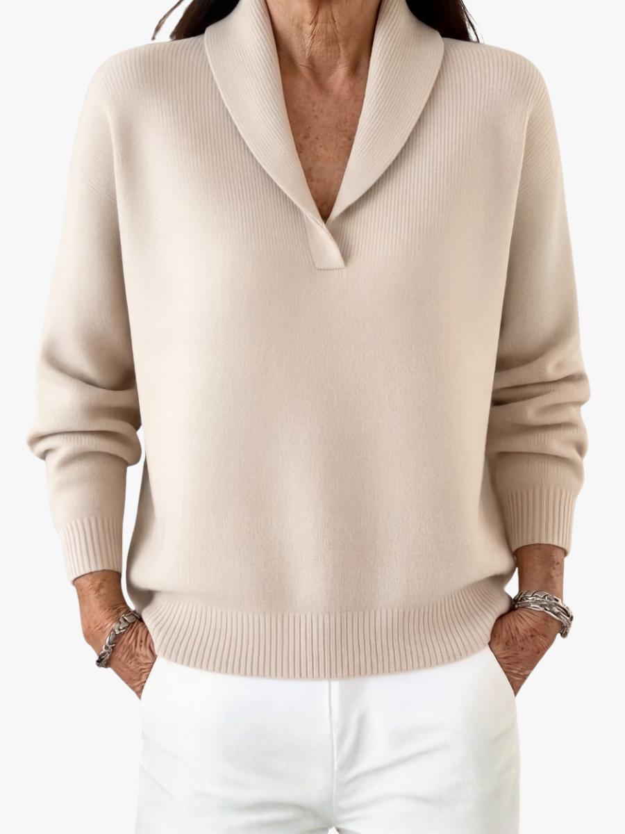 BELLUCCI MILANO | MAGLIONE AMPIO A COLLO A V PER DONNE