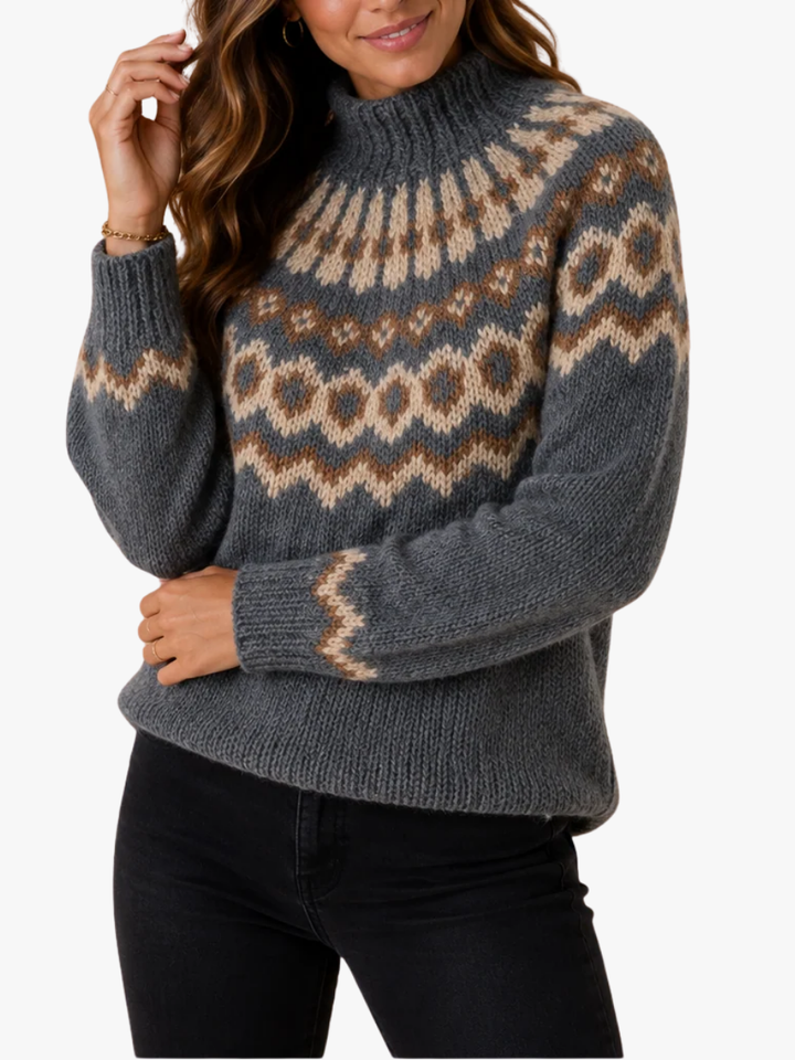 MAGLIONE CON COLLO ALTO PER DONNE