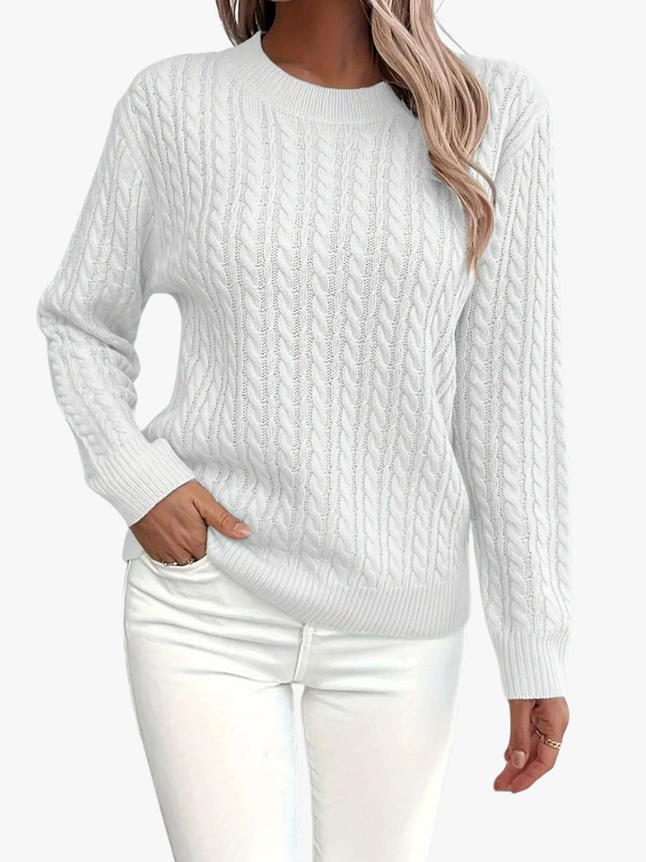 MAGLIONE A COLLO TONDO COZY PER DONNE