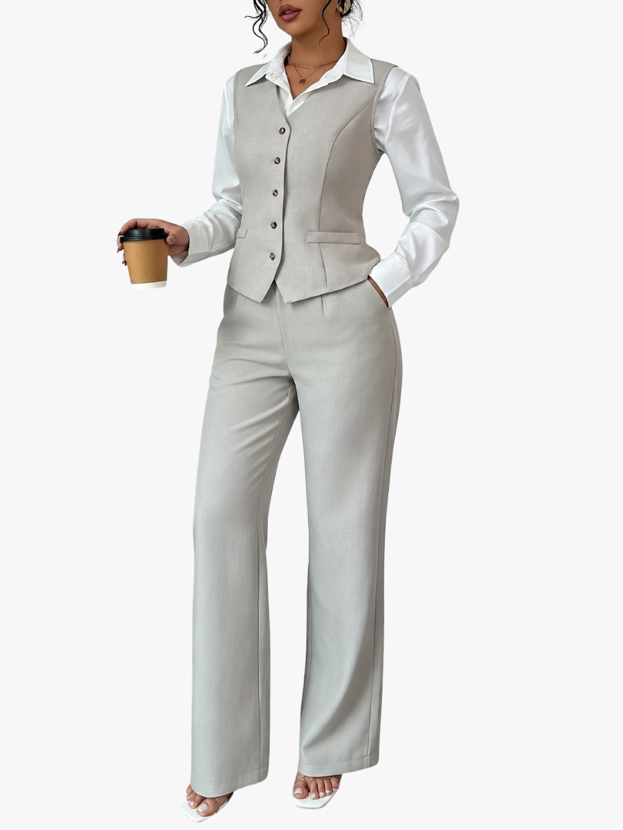 SET ELEGANTE JAS IN PANTALONE PER DONNE